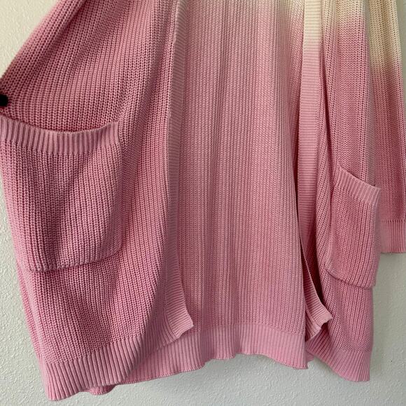 Design 365 Cardigan Sweater ombre long open front knit cardigan - Picture 2 of 12